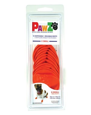 Pawz Products Pawz Boots  Orange XSmall