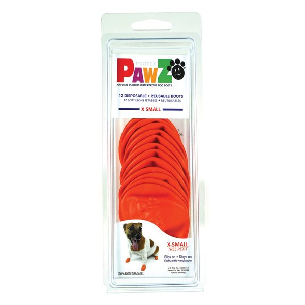 Pawz Products Pawz Boots  Orange XSmall