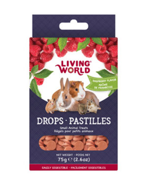 Living World Living World Small Animal Drops - Raspberry Flavour - 75 g (2.6 oz)