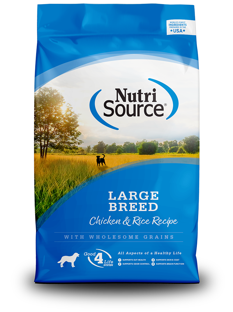 Nutri Source Adult Large Breed Chicken & Rice Formula 30lb | North