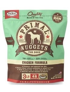 Primal Pet Foods Inc. Primal Frozen Chicken Nuggets for Dogs 3lb