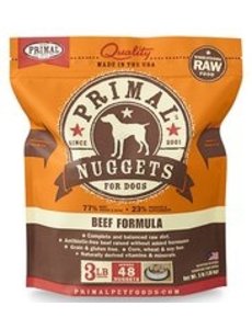 Primal Pet Foods Inc. Primal Frozen Beef Nuggets for Dogs 3lb