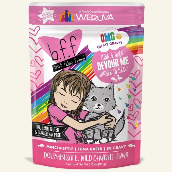 WeRuVa BFF OMG Tuna & Duck Devour Me 3 oz Pouch