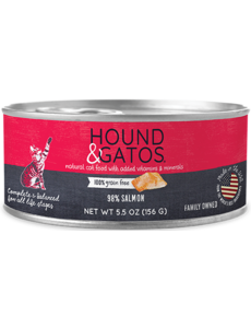 Hound & Gatos Hound & Gatos Salmon Complete Meal For Cats 5.5oz