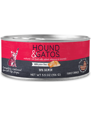 Hound & Gatos Hound & Gatos Salmon Complete Meal For Cats 5.5oz