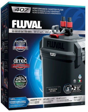 Fluval Fluval 407 Performance Canister Filter, up to 500 L (100 US gal)