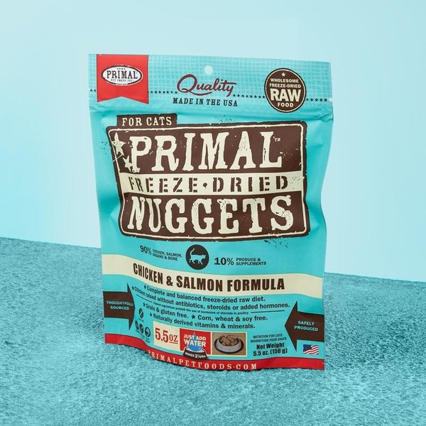 Primal Pet Foods Inc. Primal Freeze-Dried Nuggets Feline Chicken & Salmon Formula 5.5oz