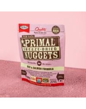 Primal Pet Foods Inc. Primal Freeze-Dried Nuggets Feline Beef & Salmon Formula 5.5oz