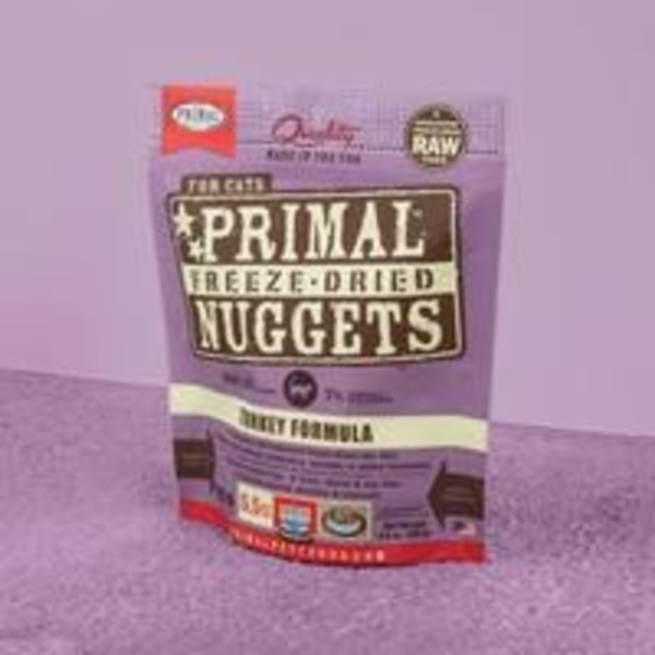Primal Pet Foods Inc. Primal Freeze-Dried Nuggets Feline Turkey Formula 5.5oz