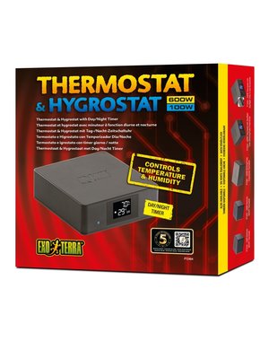 Exo Terra Exo Terra Thermostat (600W) & Hygrostat (100W) with Day/Night timer
