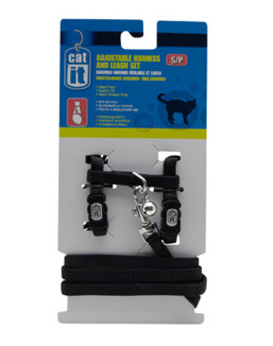 CatIt Catit Adjustable Nylon Cat Harness & Leash Set - Assorted Colours