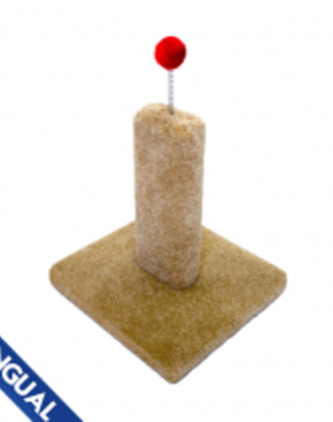 Wonder Pet Carpet Scratch Post w/Pom Pom