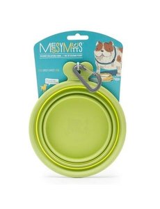 Messy Mutts Messy Mutts Collapsible Bowl Green