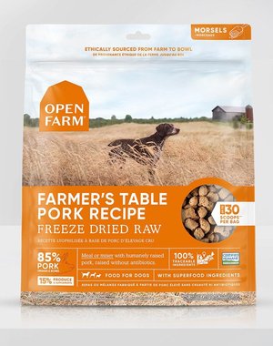 Open Farm Inc. Open Farm® Farmer's Table Pork Freeze-Dried Raw Dog Food