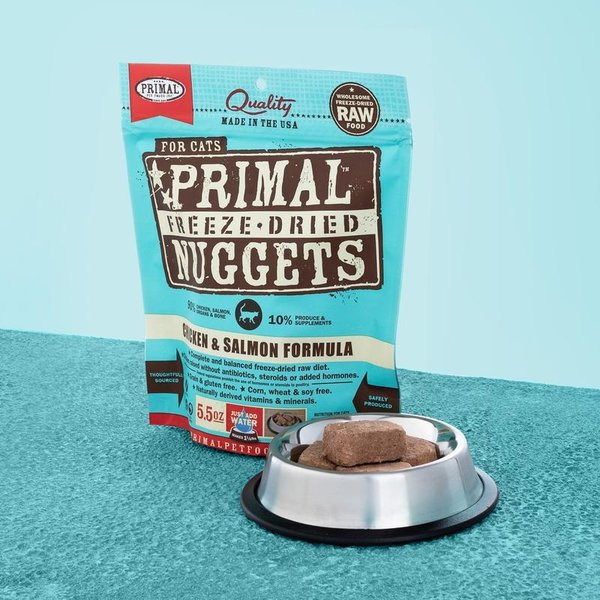 Primal Pet Foods Inc. Primal Frozen Chicken & Salmon Nuggets for Cats 3lb
