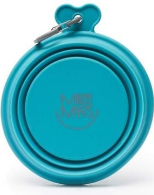 Messy Mutts Messy Mutts Collapsible Bowl Blue