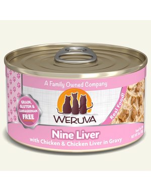 WeRuVa Weruva Nine Liver Chicken & Chicken Liver in Gravy 5.5oz