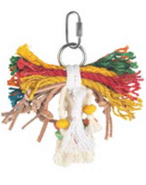 Hari Hari Smart Play Enrichment Parrot Toy Leather Kabob