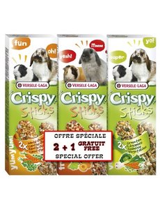 Versele-Laga Versele-Laga Crispy Herbivore Sticks 2+1 Rabbit/GPig Packs