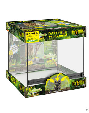 Exo Terra Exo Terra Dart Frog Terrarium - Advanced Amphibian Habitat 18"x18"x18"