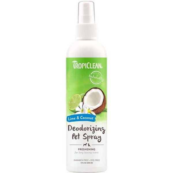 TropiClean Trpoiclean Lime and Coconut Deodorizing Pet Spray 8oz