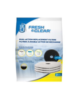CatIt Cat It Fresh & Clear Dual-Action Replacement Filters 3pk
