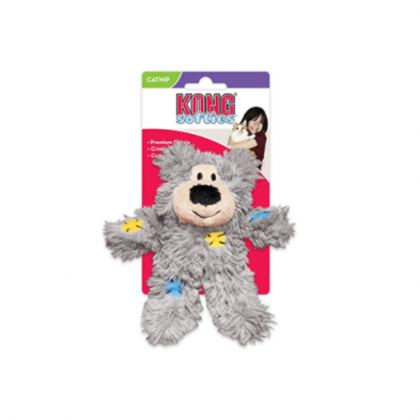 Kong Products Kong Softies Patchwork Bear Cat Toy