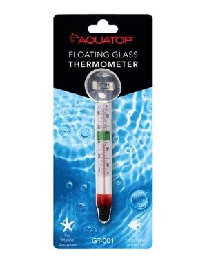 Aquatop AQUATOP Floating Glass Thermometer w/ Suction Cup
