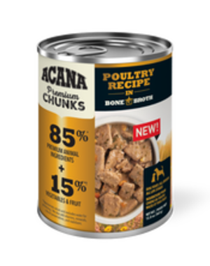 Acana Acana Premium Chunks Poultry Recipe in Bone Broth 12.8 oz