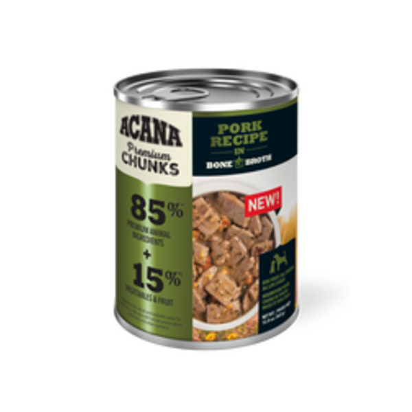 Acana Acana Premium Chunks Pork Recipe in Bone Broth 12.8 oz