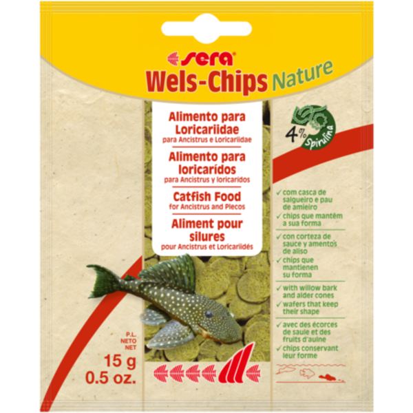 Sera Sera Catfish Chip Nature - Made w/ Willow Bark & Alder Cone