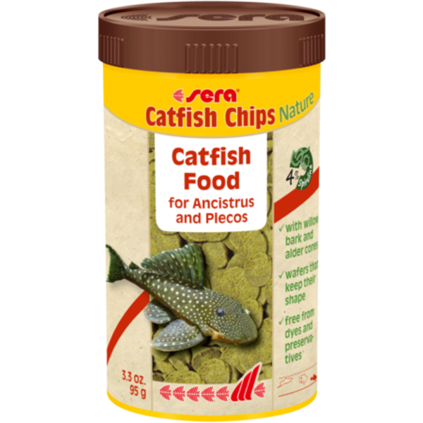 Sera Sera Catfish Chip Nature - Made w/ Willow Bark & Alder Cone