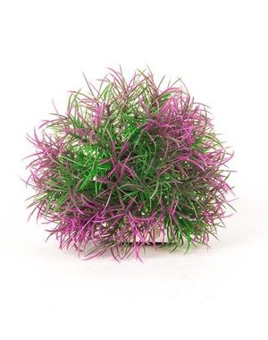 Aquatop AQUATOP Artificial Plant Big Purple/Green Ball W/ Weighted Base 5"