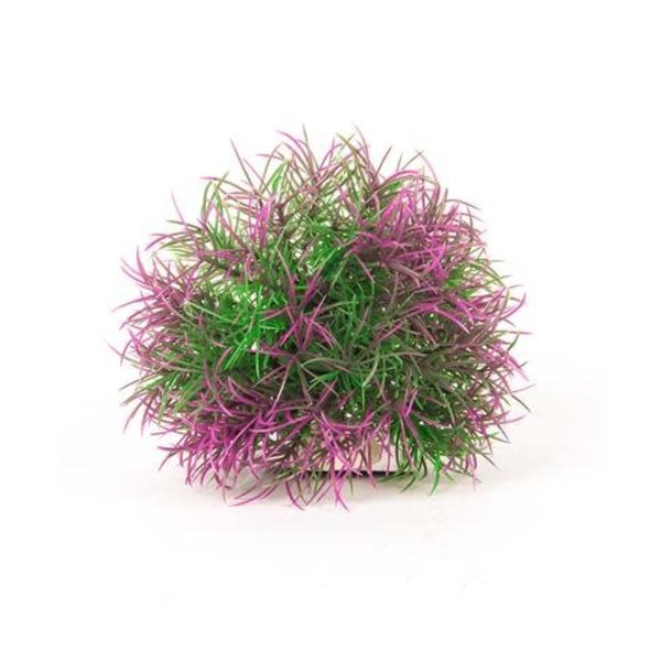 Aquatop AQUATOP Artificial Plant Big Purple/Green Ball W/ Weighted Base 5"