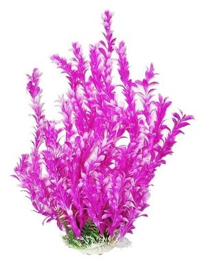 Aquatop AQUATOP Artificial Plant W/ Weighted Base -Bacopa-Like (Pink/White)