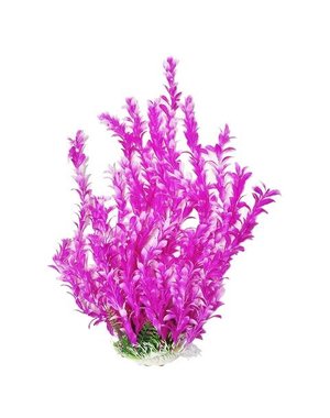 Aquatop AQUATOP Artificial Plant W/ Weighted Base -Bacopa-Like (Pink/White)