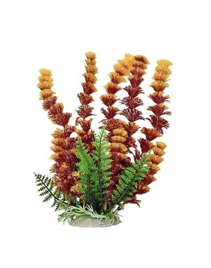 Aquatop AQUATOP Artificial Plant W/ Weighted Base -Cabomba-Like (Fire)