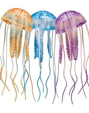 Aquatop AQUATOP Floating Jellyfish Decoration-Orange/Blue/Violet Small 3-Pack