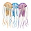 Aquatop AQUATOP Floating Jellyfish Decoration-Orange/Blue/Violet Small 3-Pack
