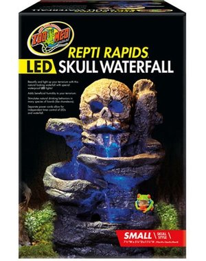 Zoo Med Laboratories Zoo Med Repti Rapids LED Skull Waterfall