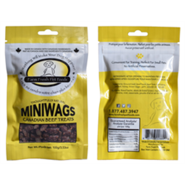 Farm Fresh Farm Fresh Mini Wags Canadian Beef Treats 100g