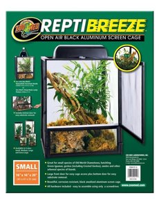 Zoo Med Laboratories Zoo Med ReptiBreeze Aluminum Screen Cage Small 16"x16"x20"