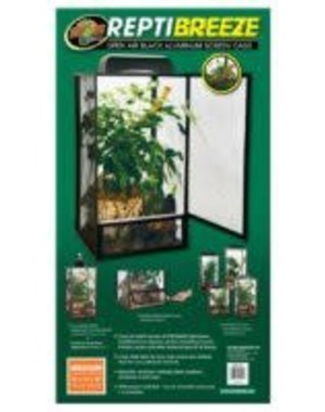 Zoo Med Laboratories Zoo Med ReptiBreeze Aluminum Screen Cage Med 16"x16"x30"