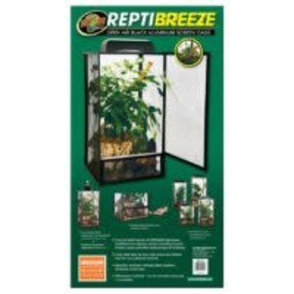 Zoo Med Laboratories Zoo Med ReptiBreeze Aluminum Screen Cage Med 16"x16"x30"