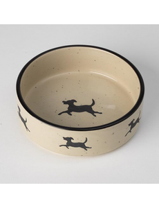 PetRageous PetRageous Chasing Dogs Ceramic Dish