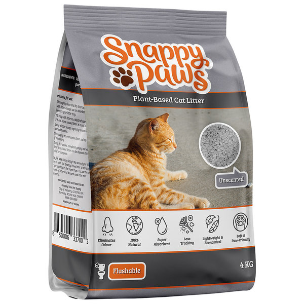 snappy tom Snappy Tom® Snappy Paws Unscented Plant Based Cat Litter