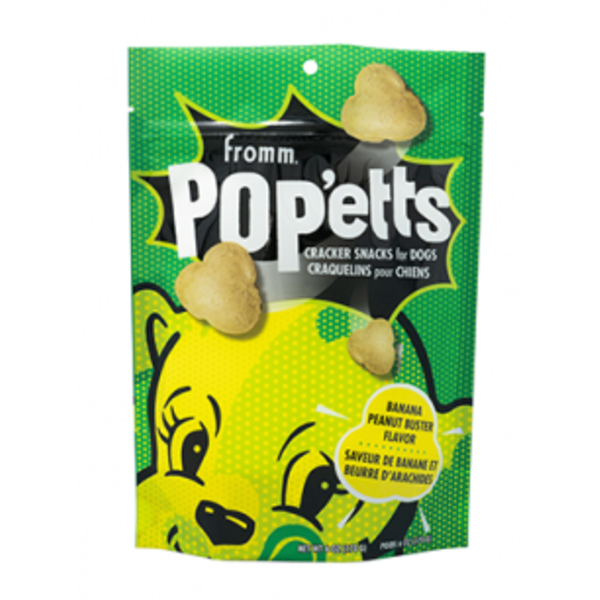 Fromm Family Pet Foods Fromm POP'etts Banana Peanut Buster Cracker Snacks for Dogs