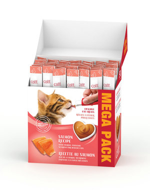 CatIt Catit Creamy Lickable Cat Treat - Salmon Flavour - 50 pack
