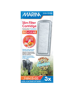 Marina Marina Bio Clear Cartridge for Slim Filters - 3 pack