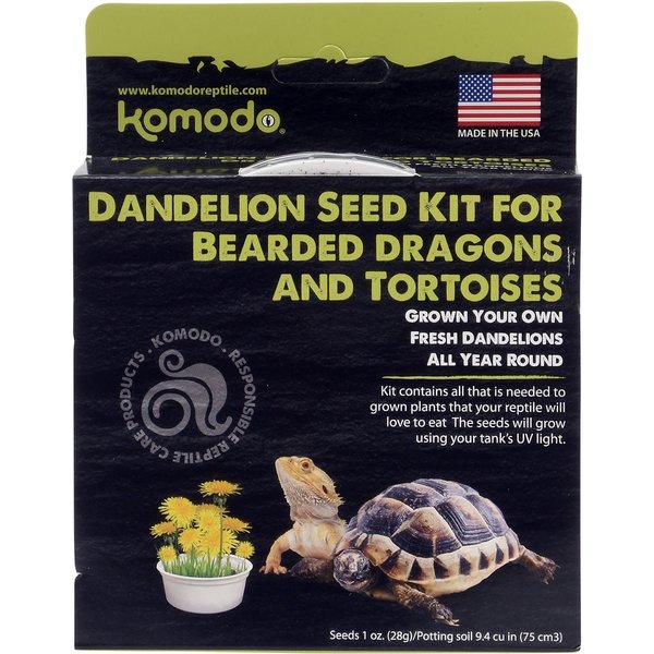 Komodo Products Komodo Dandelion Seed Kit For Bearded Dragons and Totoises